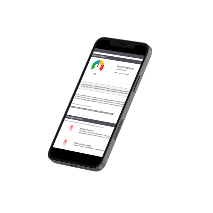 CyberRisk on phone