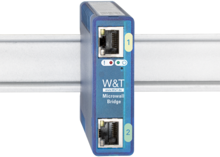 With their Microwall Bridge, W&T have added to their range of industrial firewalls