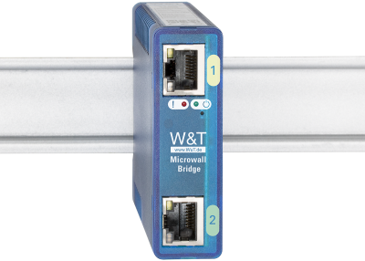 With their Microwall Bridge, W&T have added to their range of industrial firewalls