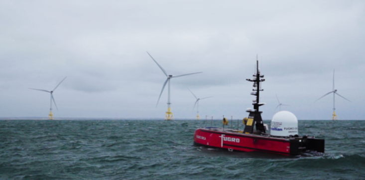Fugro Blue Essence® carrying out first fully remote wind farm inspection using Blue Volta eROV