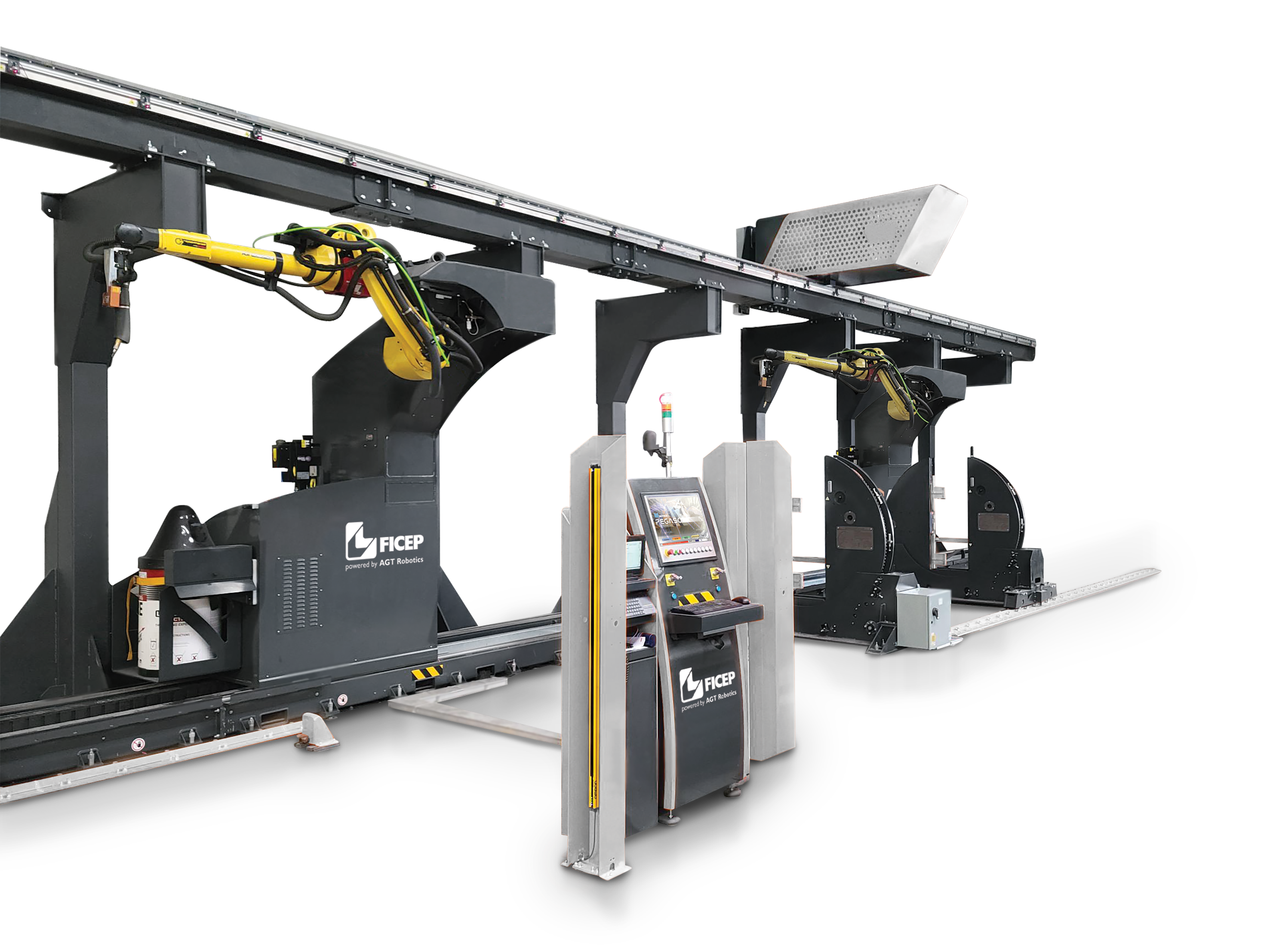 Combining the Ficep SABRE welding robot with Ficep E Lexington system,