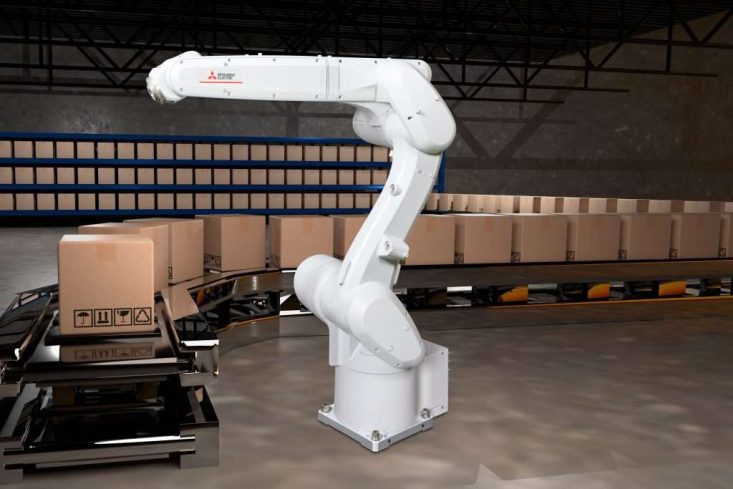 Source: Mitsubishi Electric Europe] Mitsubishi Electric’s latest MELFA RV-12CRL vertical articulated robot supports industrial automation pick-and-place applications with a 1,504 mm reach and 12 kg payload capacity.