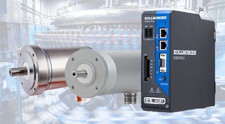 Kollmorgen’s upgraded Essentials™ Servo Drive brings cost-effective IP69K washdown performance to AKMA and AKMH hygienic motors