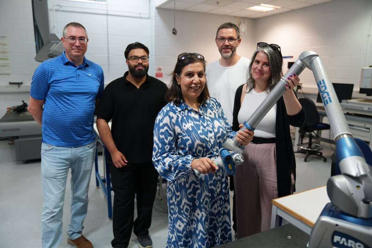 Nicholas Pickett (Sheffield Hallam) Sultan Wasim (Sloomy) Fara Hussain-Butt (Shire Beds) Paul Walker (Debar) and Jessica Armitage (Made Smarter Yorkshire)